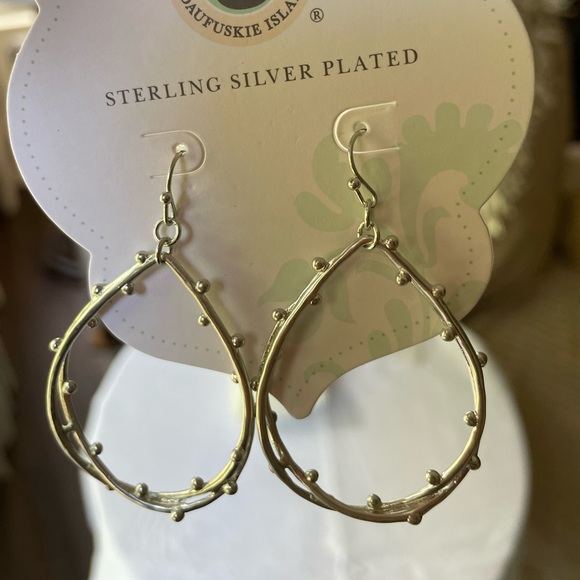 NEW- Spartina 449 Spritz Teardrop Earrings - Picture 4 of 4